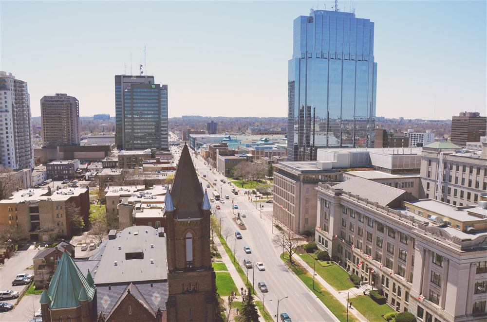 Downtown Kitchener, Ontario, where our firm is based
